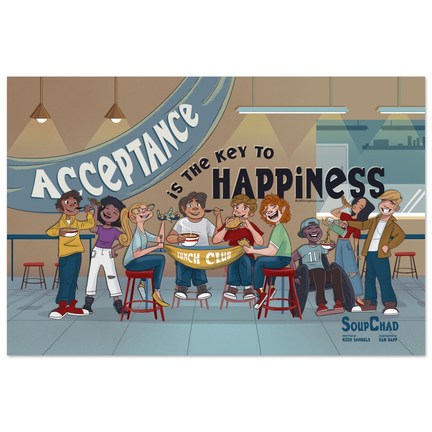Acceptance is the Key to Happiness Poster
